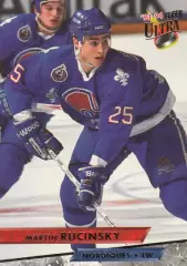 Хоккей Карточка Martin Rucinsky/Мартин Ручинский Quebec Nordiques/Квебек NHL/НХЛ