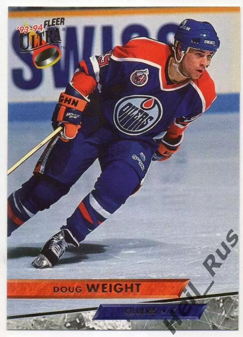 Хоккей; Карточка Doug Weight/Дуг Уэйт (Edmonton Oilers/Эдмонтон Ойлерз) НХЛ/NHL