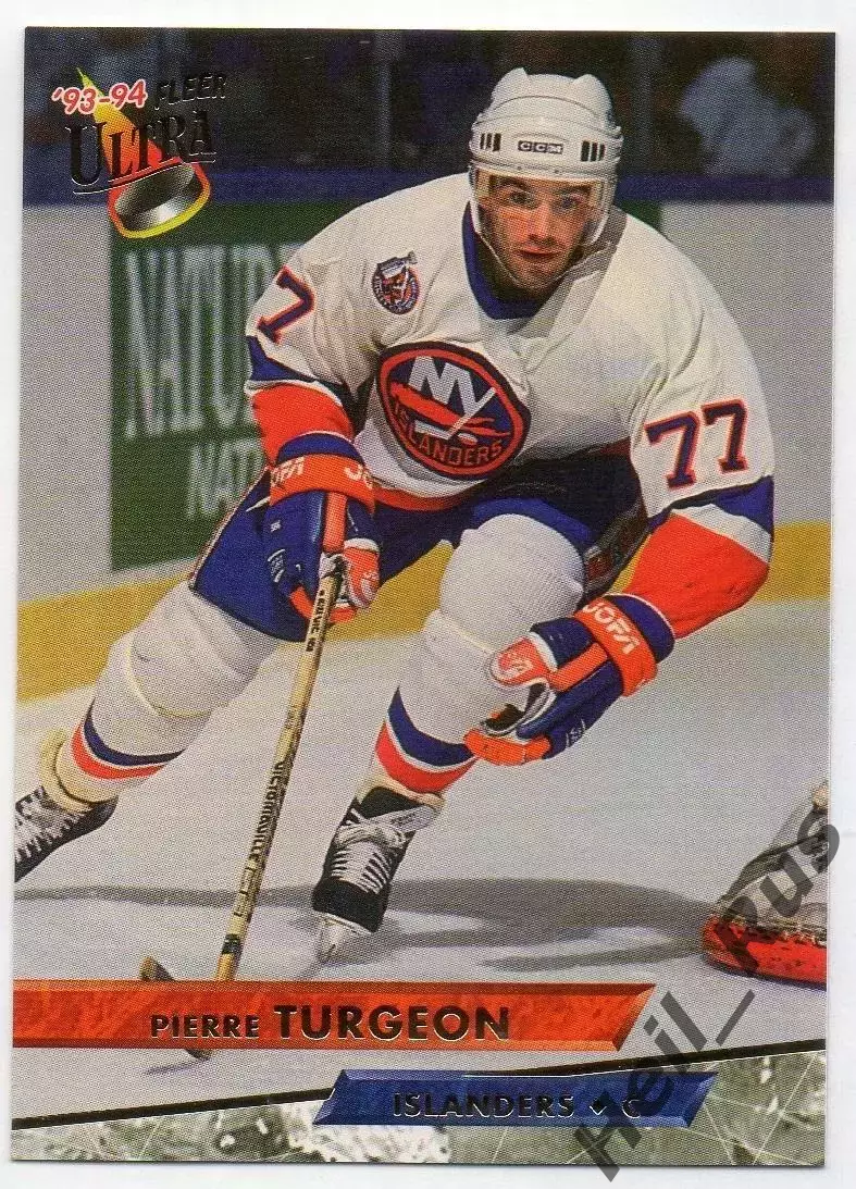 Хоккей Карточка Pierre Turgeon/Пьер Тарджон Islanders/Нью-Йорк Айлендерс НХЛ/NHL