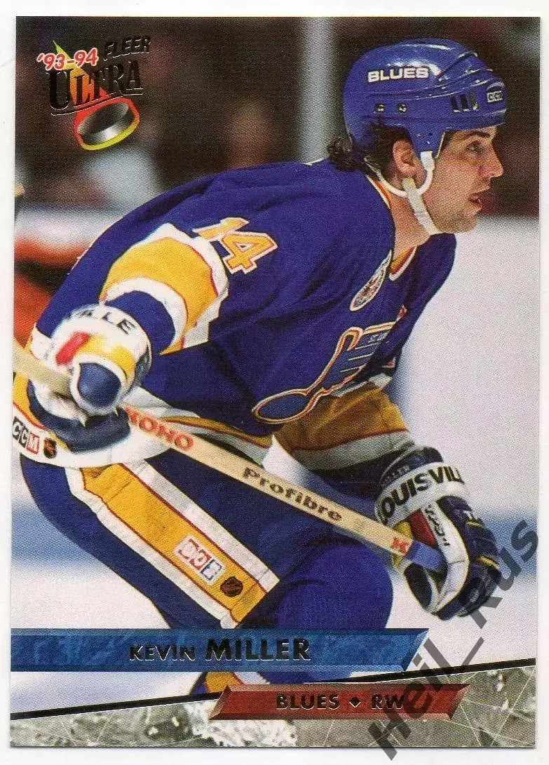 Хоккей Карточка Kevin Miller/Кевин Миллер St. Louis Blues/Сент-Луис Блюз НХЛ/NHL