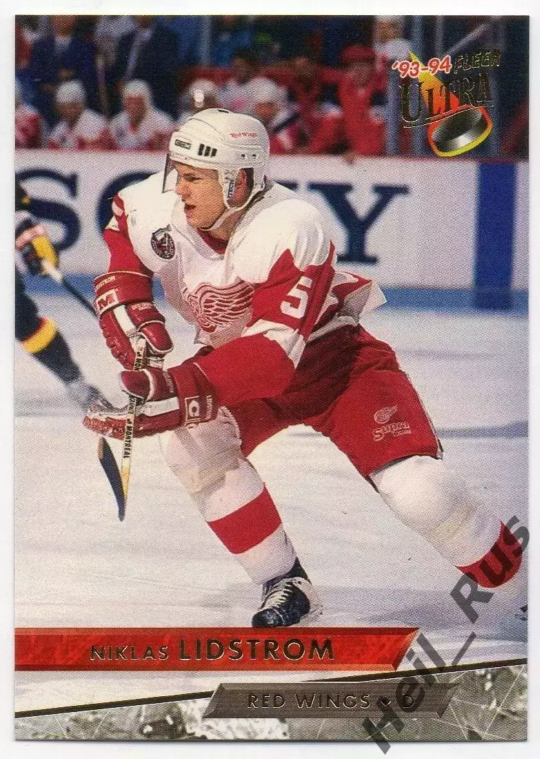 Карточка Nicklas Lidstrom/Никлас Лидстрем (Detroit Red Wings/Детройт) НХЛ, NHL