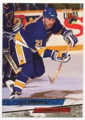 Хоккей. Карточка Jeff Brown/Джефф Браун (St. Louis Blues/Сент-Луис Блюз) NHL/НХЛ
