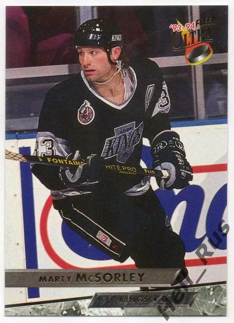 Хоккей. Карточка Marty McSorley/Марти Максорли Kings/Лос-Анджелес Кингз НХЛ/NHL