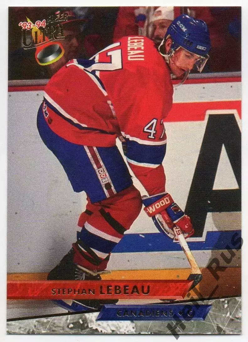 Хоккей Карточка Stephan Lebeau/Стефан Лебо Montreal Canadiens/Монреаль, НХЛ/NHL