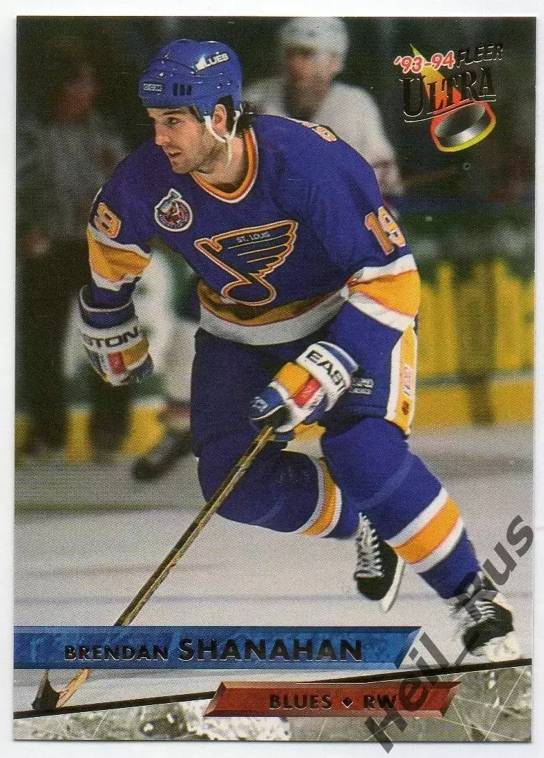 Карточка Brendan Shanahan/Брендан Шэнахэн St. Louis Blues/Сент-Луис Блюз НХЛ/NHL