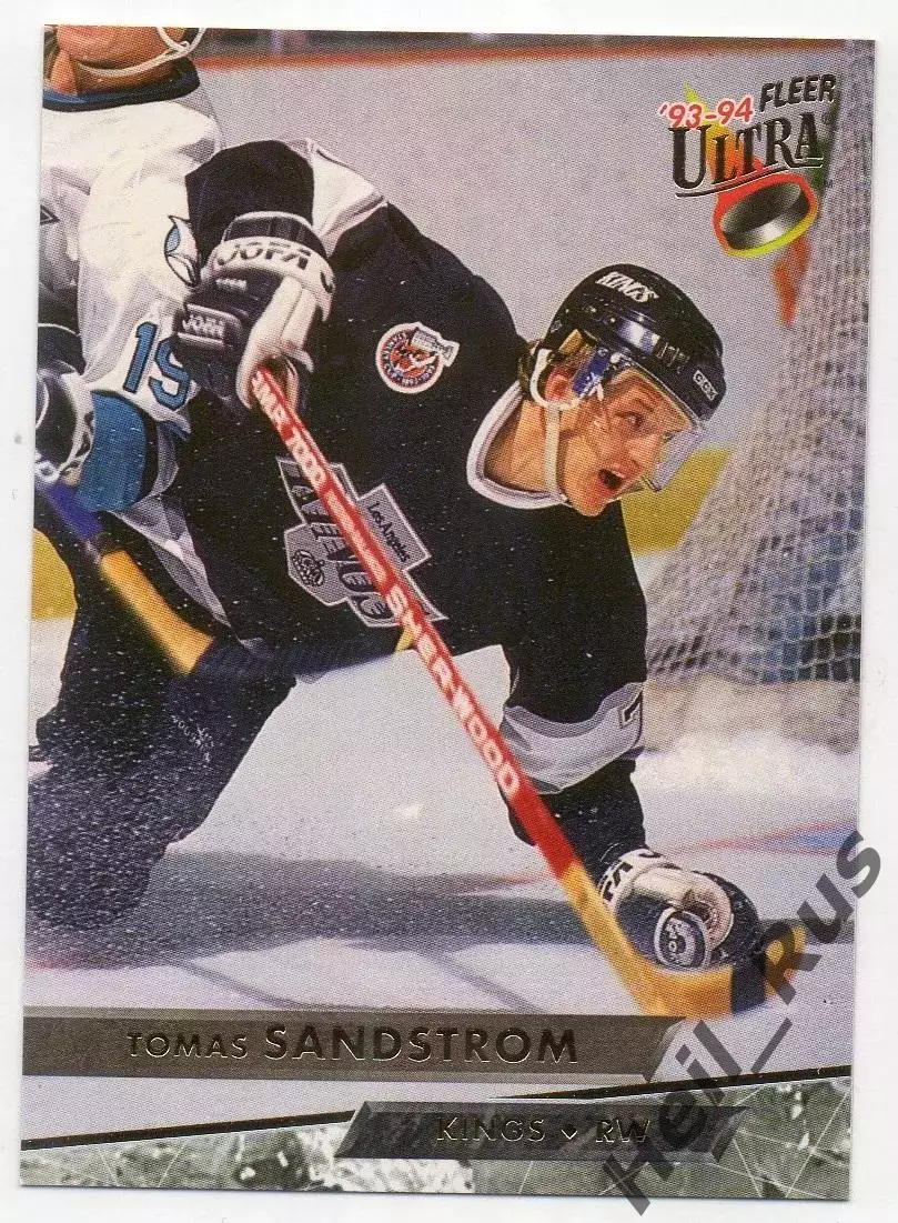 Хоккей Карточка Tomas Sandstrom/Томас Сандстрем Kings/Лос-Анджелес Кингз НХЛ/NHL