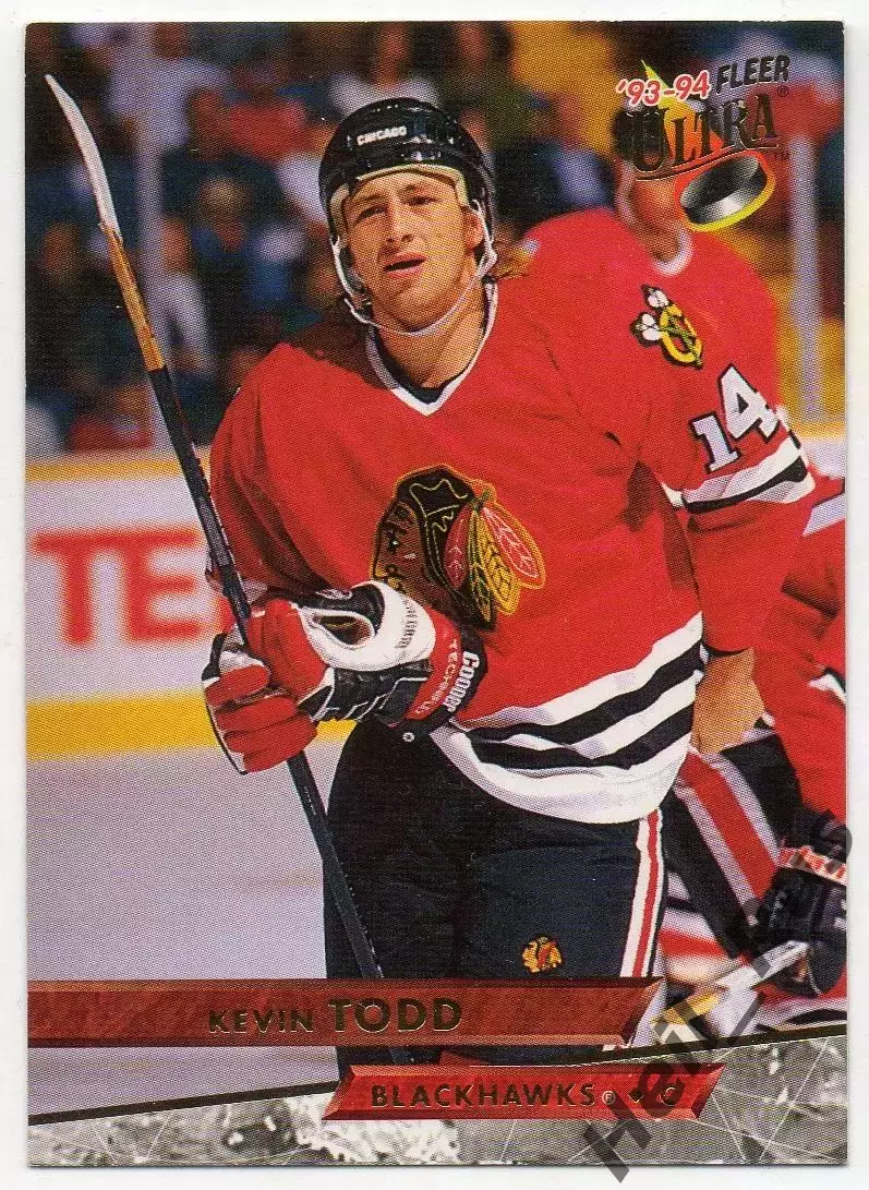 Хоккей Карточка Kevin Todd/Кевин Тодд Chicago Blackhawks/Чикаго Блэкхокс НХЛ/NHL