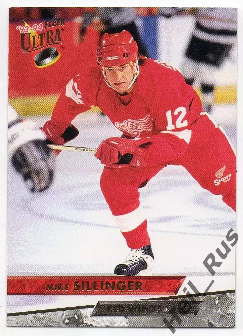 Хоккей Карточка Mike Sillinger/Майк Силлинджер Detroit Red Wings/Детройт NHL/НХЛ