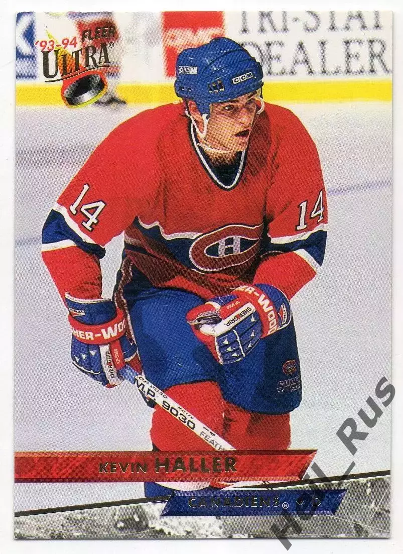 Хоккей. Карточка Kevin Haller/Кевин Холлер (Montreal Canadiens/Монреаль) НХЛ/NHL