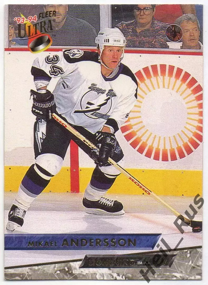 Хоккей. Карточка Mikael Andersson/Микаэль Андерссон (Тампа-Бэй Лайтнинг) НХЛ/NHL