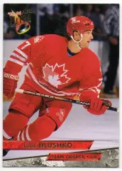 Хоккей. Карточка Todd Hlushko/Тодд Глушко (Team Canada/Канада) НХЛ/NHL 1993/94