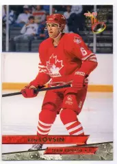 Хоккей. Карточка Ken Lovsin/Кеннет Ловсин (Team Canada/Канада) НХЛ/NHL 1993/94