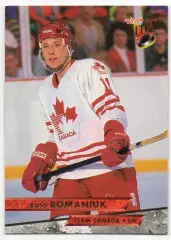 Хоккей. Карточка Russ Romaniuk/Рассел Романюк Team Canada/Канада НХЛ/NHL 1993/94