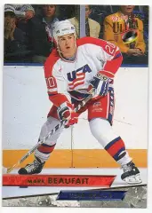 Хоккей. Карточка Mark Beaufait / Марк Бофайт (Team USA/США) НХЛ/NHL 1993/94
