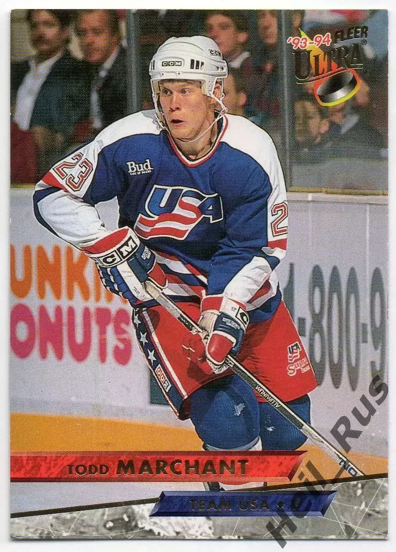 Хоккей. Карточка Todd Marchant / Тодд Марчант (Team USA/США) НХЛ/NHL 1993/94