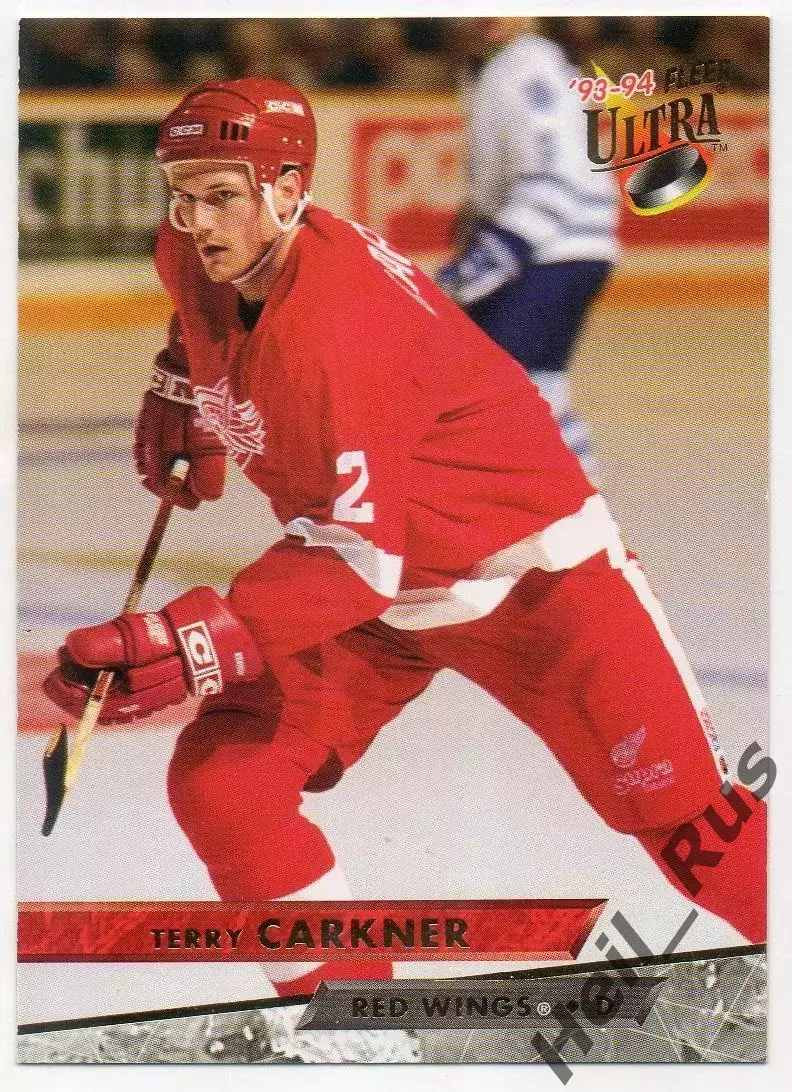 Карточка Terry Carkner/Терри Каркнер Detroit Red Wings/Детройт Ред Уингз НХЛ/NHL