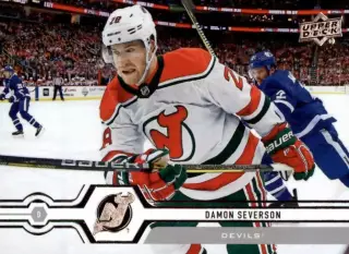 Хоккей. Карточка Damon Severson/Дэймон Северсон Devils/Нью-Джерси Девилз НХЛ/NHL