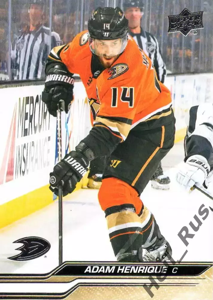 Хоккей. Карточка Adam Henrique/Адам Хенрик (Anaheim Ducks/Анахайм Дакс) NHL/НХЛ