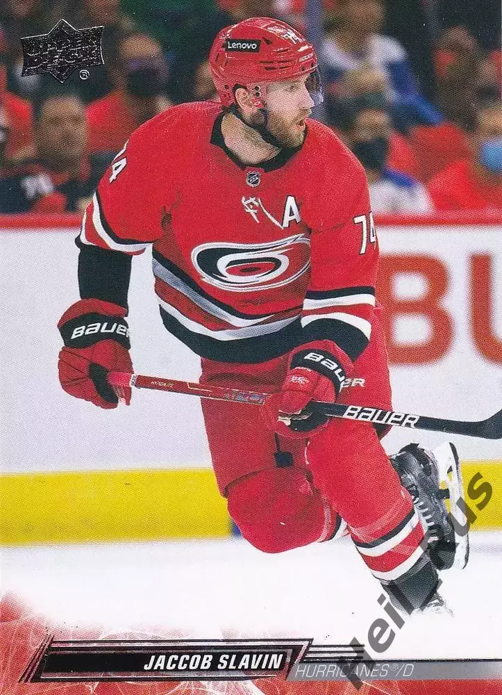 Карточка Jaccob Slavin / Джейккоб Слэвин (Carolina Hurricanes/Каролина) NHL/НХЛ