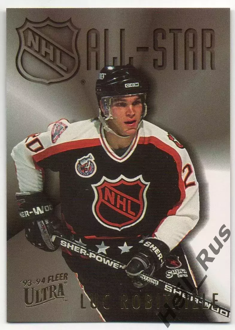 Карточка Luc Robitaille/Люк Робитайл Kings/Лос-Анджелес Кингз НХЛ/NHL Матч Звезд