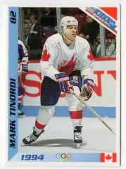Хоккей. Карточка Mark Tinordi/Марк Тинорди (Канада, Даллас Старз) НХЛ/NHL 1994