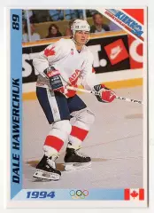 Хоккей. Карточка Dale Hawerchuk/Дэйл Хаверчук Канада/Баффало Сейбрз НХЛ/NHL 1994