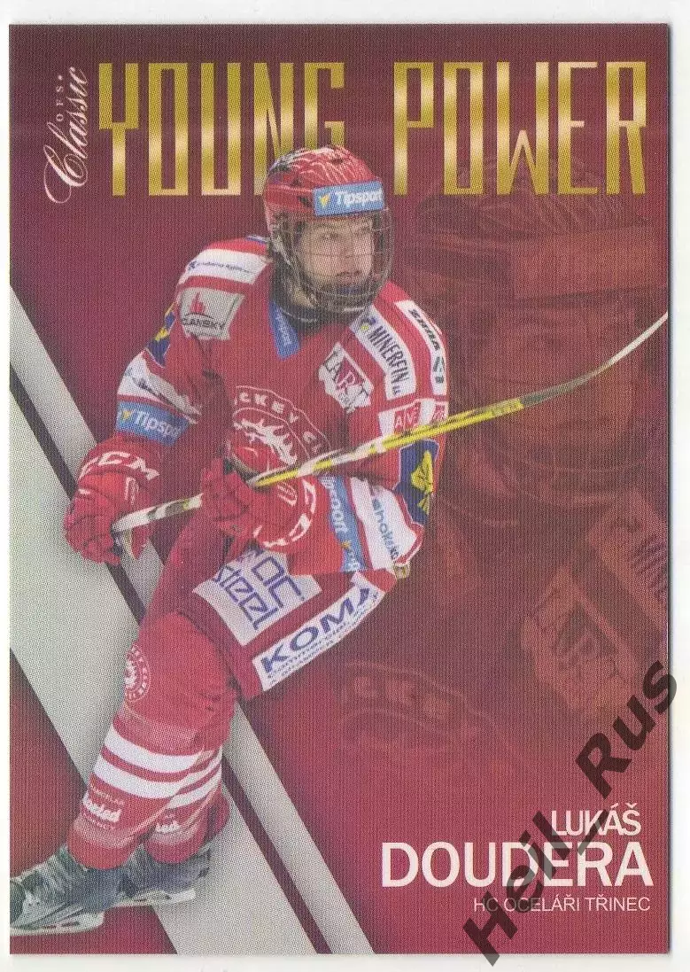 Хоккей. Карточка Lukas Doudera/Лукаш Доудера HC Ocelari Trinec/Оцеларжи 2015/16