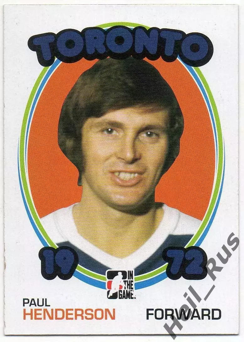 Хоккей Карточка Paul Henderson/Пол Хендерсон Toronto Maple Leafs/Торонто НХЛ/NHL