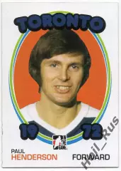 Хоккей Карточка Paul Henderson/Пол Хендерсон Toronto Maple Leafs/Торонто НХЛ/NHL