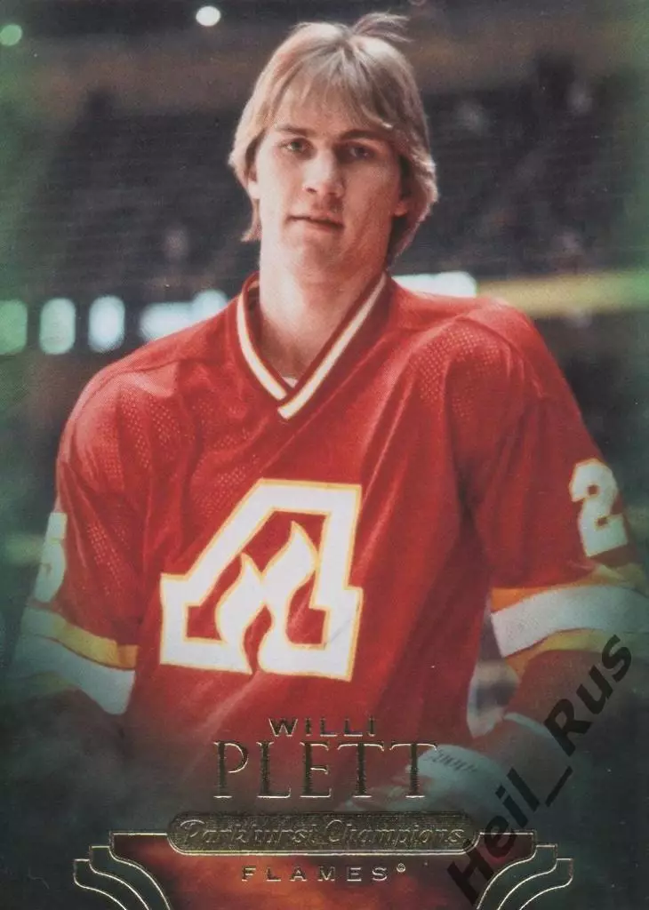 Карточка Willi Plett/Вилли Плетт Atlanta/Calgary Flames Атланта/Калгари НХЛ/NHL