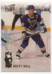 Хоккей; Карточка Brett Hull/Бретт Халл St. Louis Blues/Сент-Луис Блюз, НХЛ/NHL
