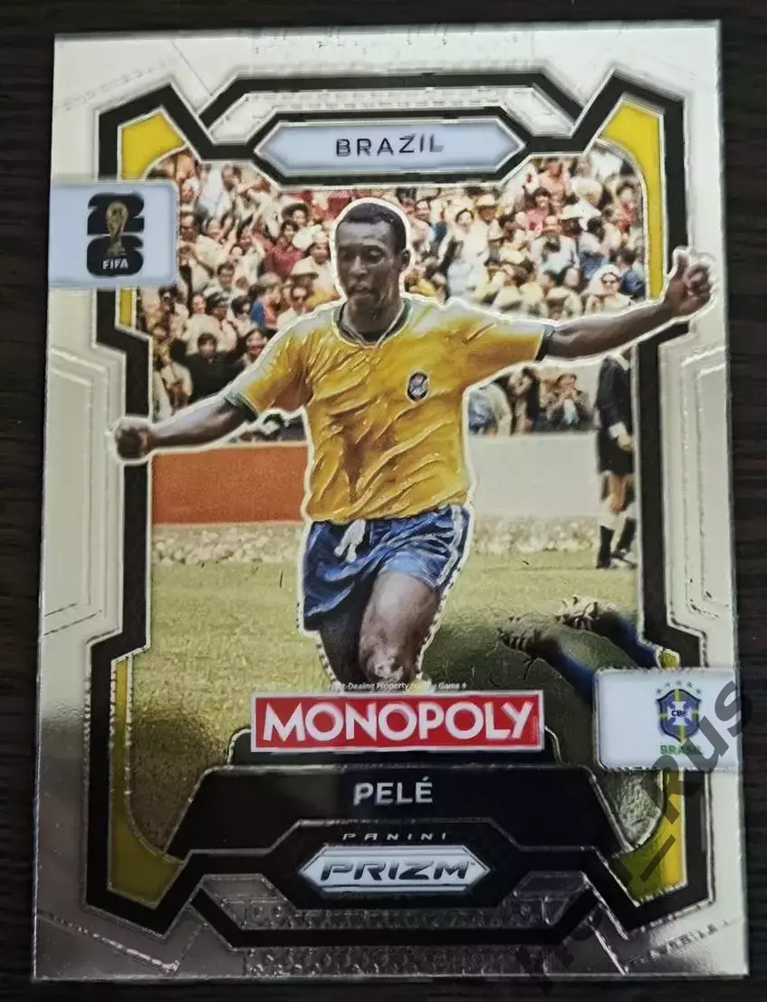 Футбол. Карточка Pele/Пеле (Brazil/Бразилия, Сантос) Чемпионат Мира 2026 Panini