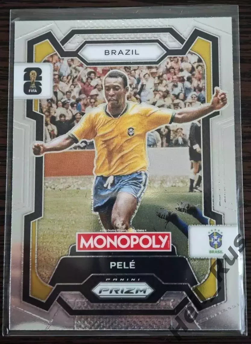 Футбол. Карточка Pele/Пеле (Brazil/Бразилия, Сантос) Чемпионат Мира 2026 Panini