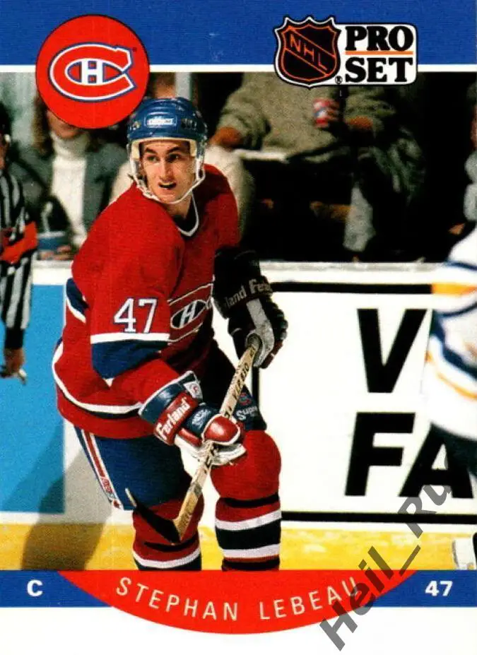 Хоккей; Карточка Stephan Lebeau/Стефан Лебо Montreal Canadiens/Монреаль НХЛ/NHL