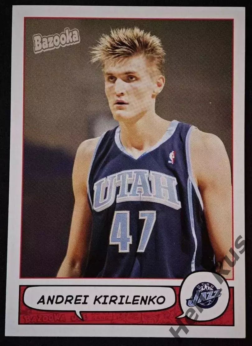 Баскетбол Карточка Андрей Кириленко (Utah Jazz/Юта Джаз, ЦСКА, Спартак) NBA/НБА