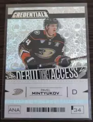 Хоккей Карточка Павел Минтюков Anaheim Ducks/Анахайм Дакс, Динамо Москва НХЛ NHL