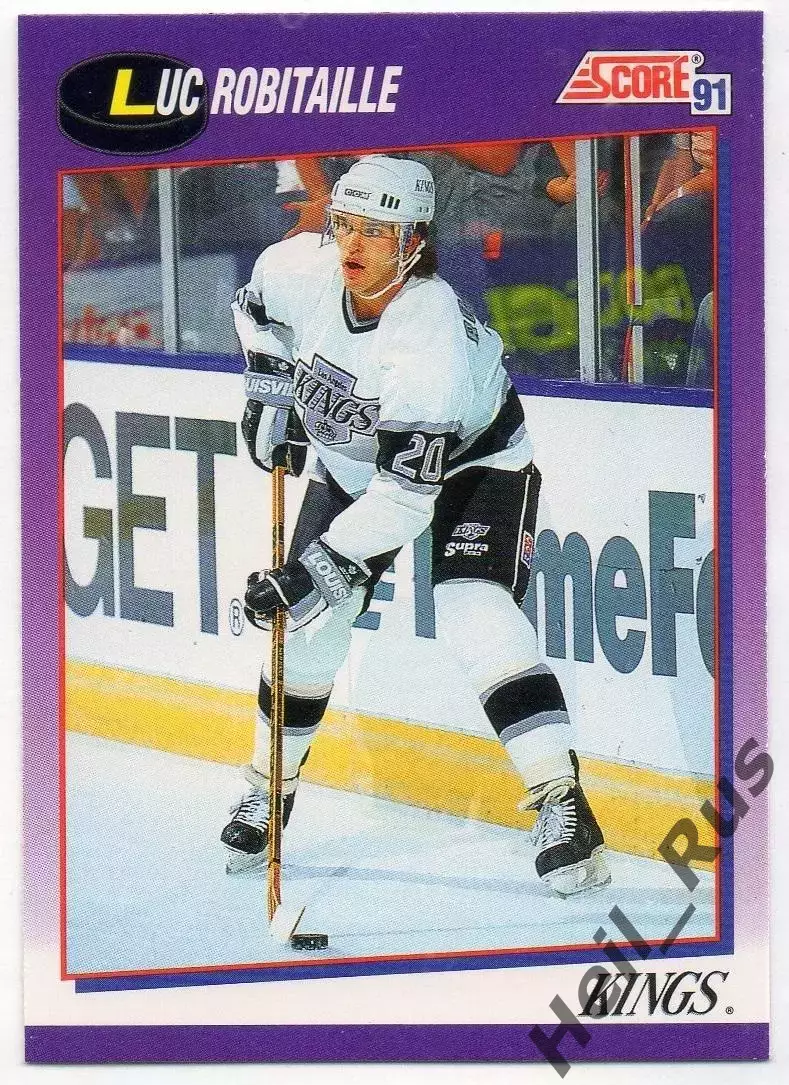Хоккей. Карточка Luc Robitaille/Люк Робитайл (Kings/Лос-Анджелес Кингз) НХЛ/NHL