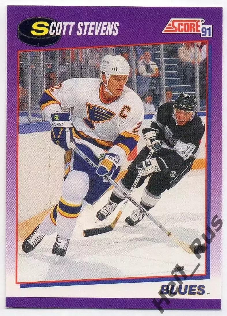 Карточка Scott Stevens / Скотт Стивенс (St. Louis Blues/Сент-Луис Блюз) НХЛ/NHL