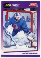 Хоккей Карточка Ron Tugnutt/Рон Тагнатт Quebec Nordiques/Квебек Нордикс, НХЛ/NHL