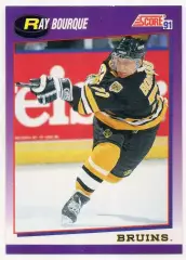 Хоккей Карточка Ray Bourque/Рэй Бурк Boston Bruins/Бостон Брюинз НХЛ/NHL 1991/92