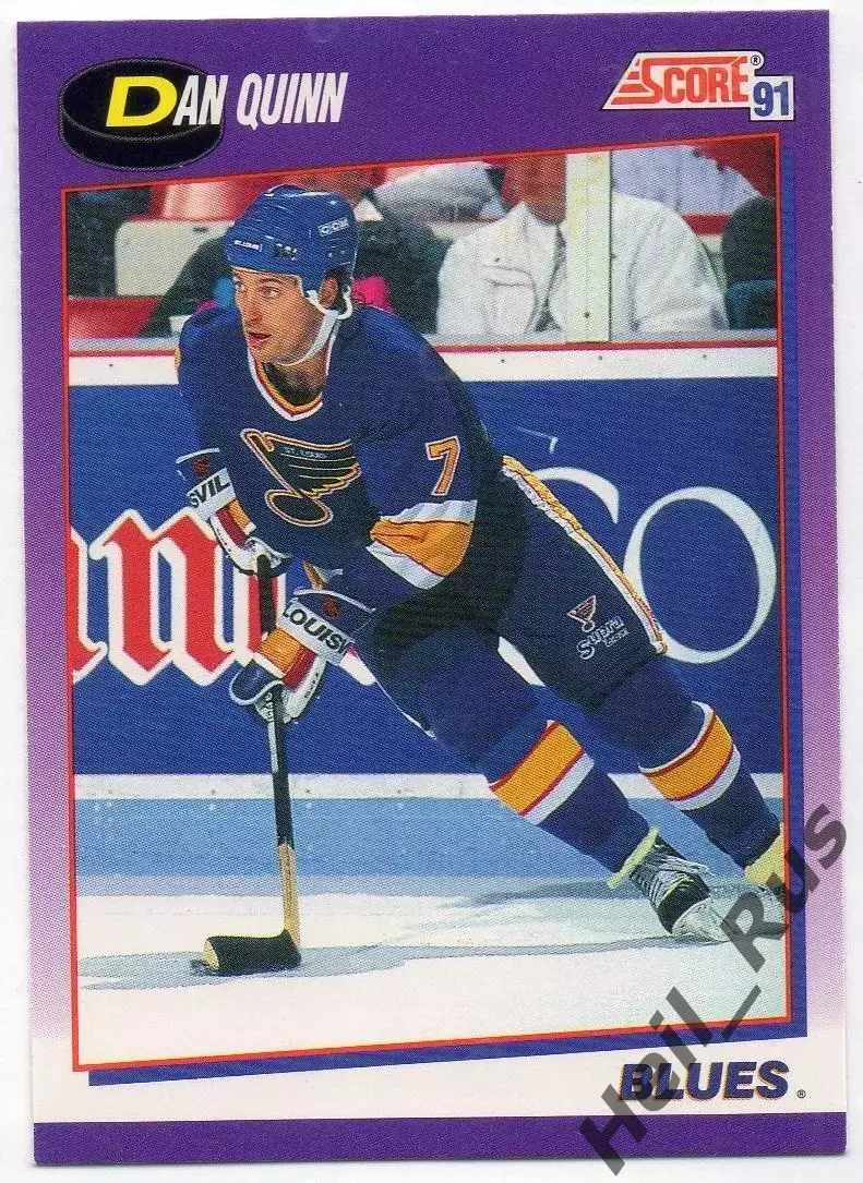 Хоккей. Карточка Dan Quinn/Дэн Куинн (St. Louis Blues/Сент-Луис Блюз) НХЛ/NHL