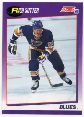 Хоккей. Карточка Rich Sutter / Рич Саттер St. Louis Blues/Сент-Луис Блюз НХЛ/NHL
