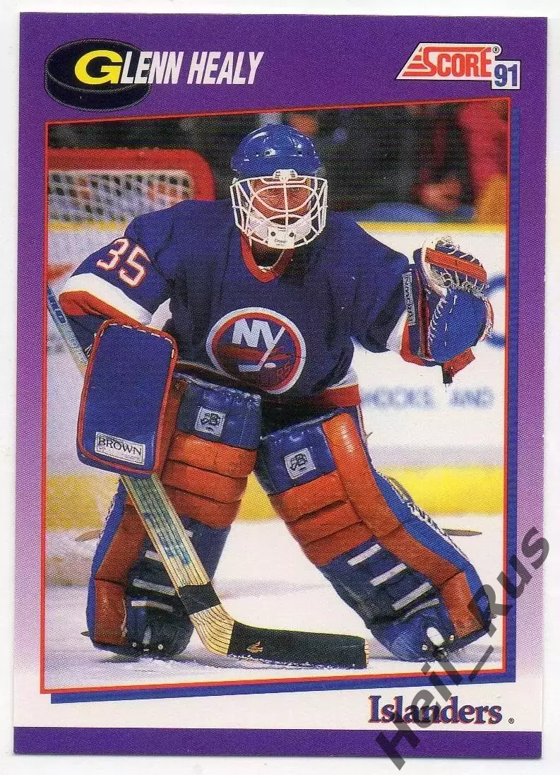 Карточка Glenn Healy/Гленн Хили (New York Islanders/Нью-Йорк Айлендерс) NHL НХЛ