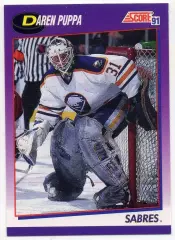 Хоккей. Карточка Daren Puppa/Дарен Пуппа (Buffalo Sabres/Баффало Сейбрз) NHL/НХЛ