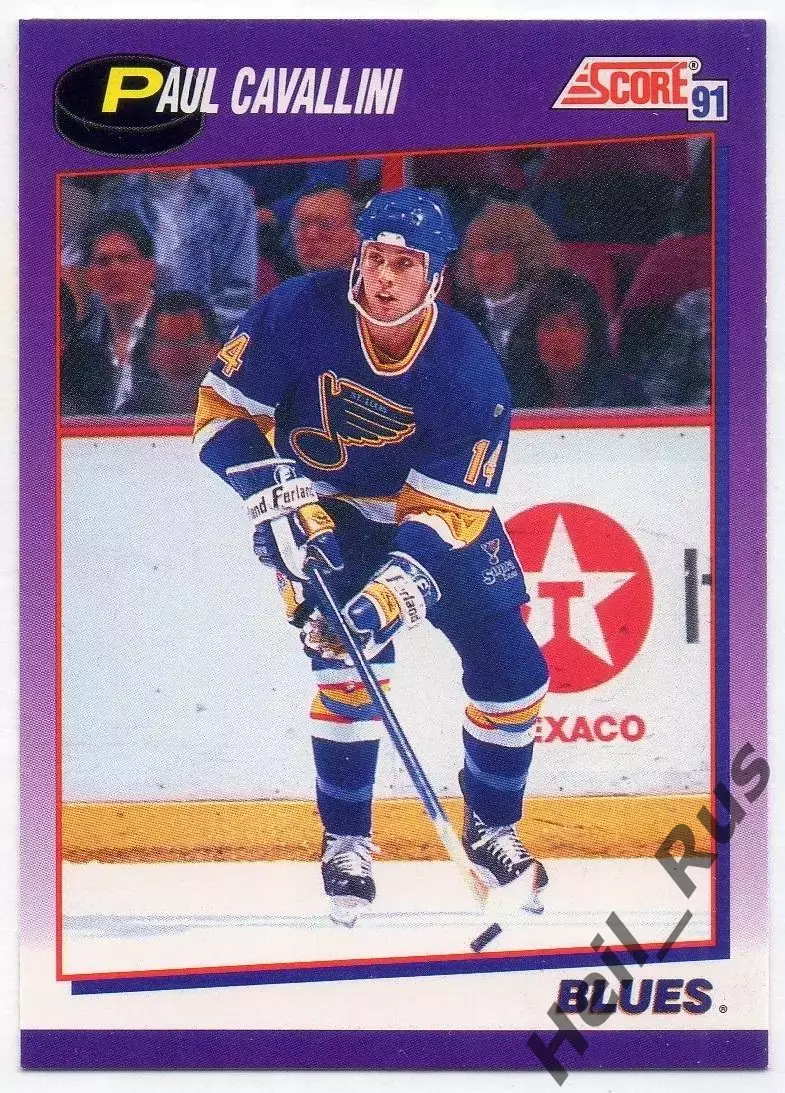 Карточка Paul Cavallini/Пол Каваллини (St. Louis Blues/Сент-Луис Блюз) НХЛ/NHL