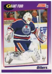 Хоккей Карточка Grant Fuhr/Грант Фюр (Edmonton Oilers/Эдмонтон Ойлерз) НХЛ / NHL