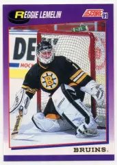 Хоккей Карточка Reggie Lemelin/Режан Лемелин Boston Bruins/Бостон Брюинз NHL/НХЛ