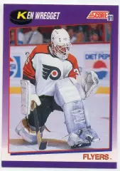 Карточка Ken Wregget/Кен Реггет Philadelphia Flyers/Филадельфия Флайерз НХЛ/NHL