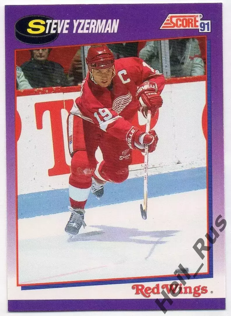 Карточка Steve Yzerman/Стив Айзерман Detroit Red Wings/Детройт Ред Уингз НХЛ-NHL