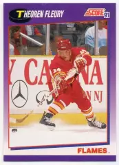 Карточка Theoren Fleury / Теорен Флери (Calgary Flames / Калгари Флэймз) НХЛ/NHL